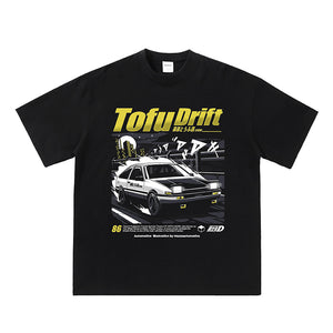 T-shirt από καθαρό βαμβάκι Initial D Fujiwara Toufu Drift