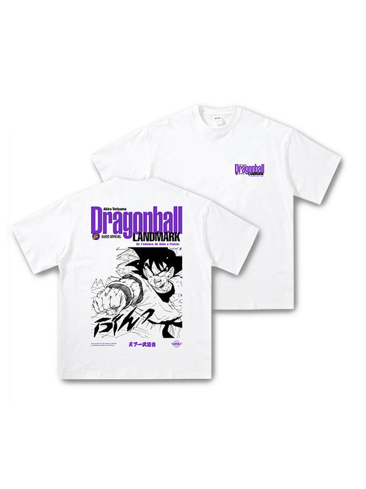 Pure Cotton Dragon Ball Goku Landmark T-Shirt