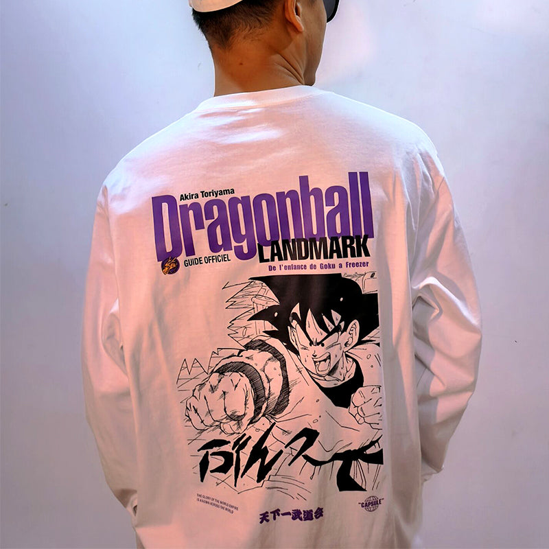 Pure Cotton Dragon Ball Goku Landmark långärmad T-shirt