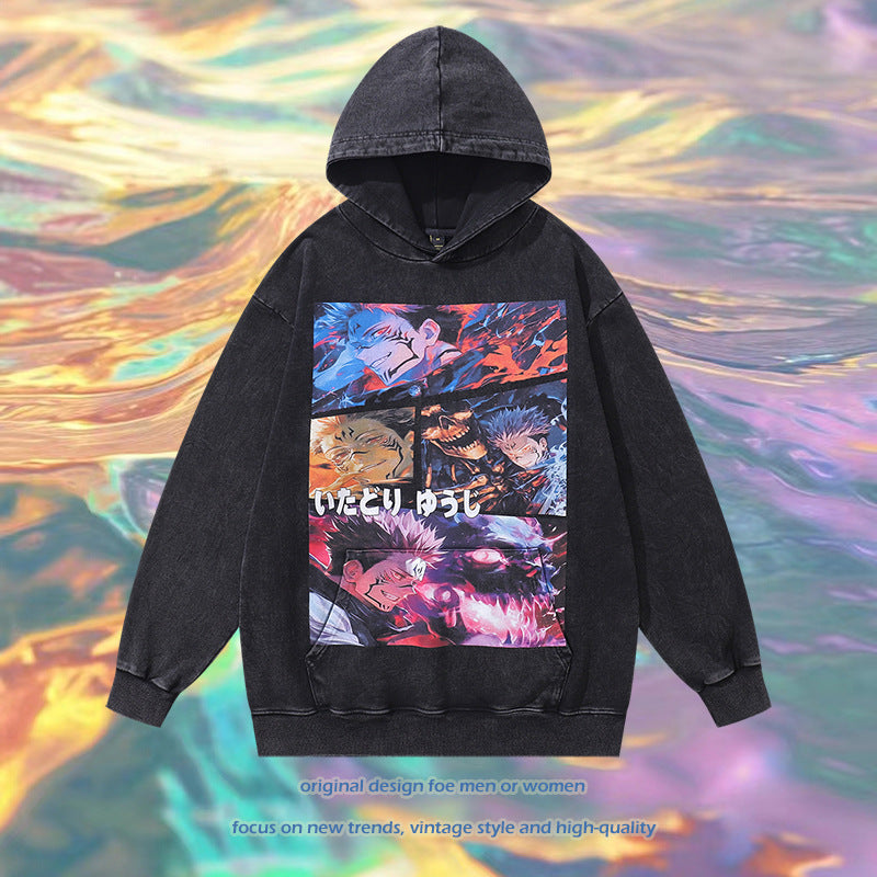 Pure Cotton Jujutsu Kaisen DTG Printed Hoodie Weebmemes