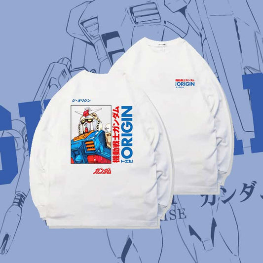 Μακρυμάνικο μπλουζάκι από καθαρό βαμβάκι Gundam