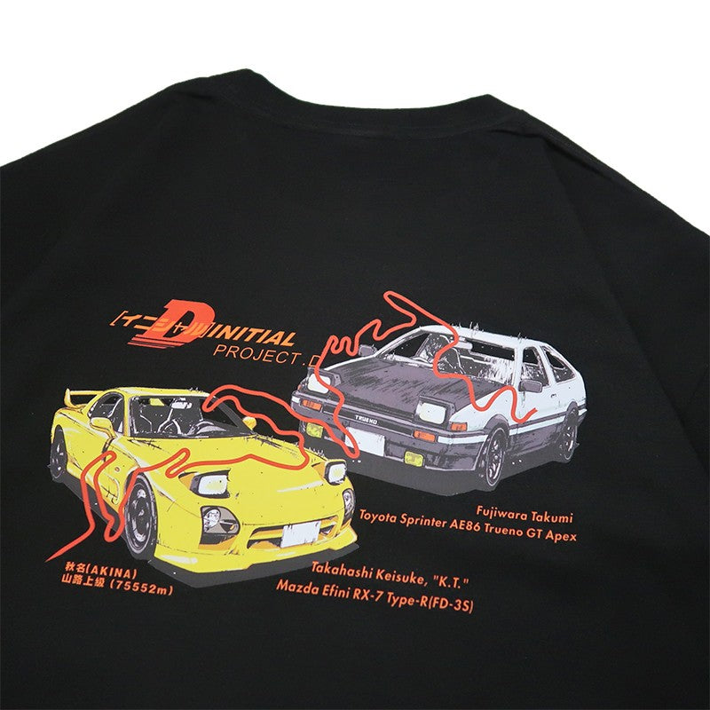 تي شيرت قطني خالص بحرف D AE86