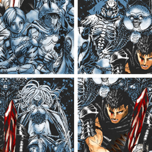 Camiseta de manga larga de algodón puro de Berserk Anime