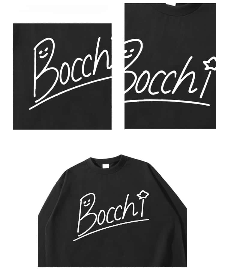 Camiseta de manga larga The Rock de Bocchi de algodón puro