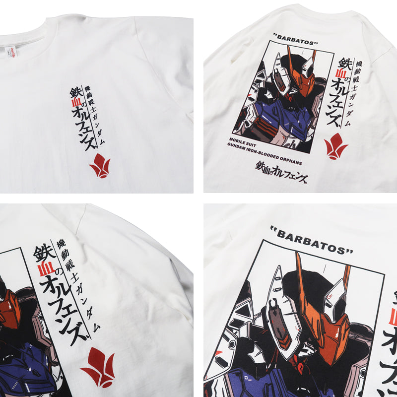 Pure Cotton mobildragt Gundam Barbatos langærmet T-shirt