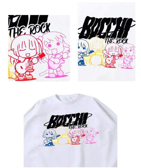 Pure Cotton Bocchi The Rock Anime Long Sleeve T-Shirt