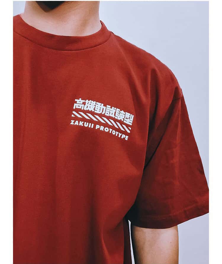 T-shirt en pur coton avec prototype de l'anime Mobile Suit Gundam Zaku II