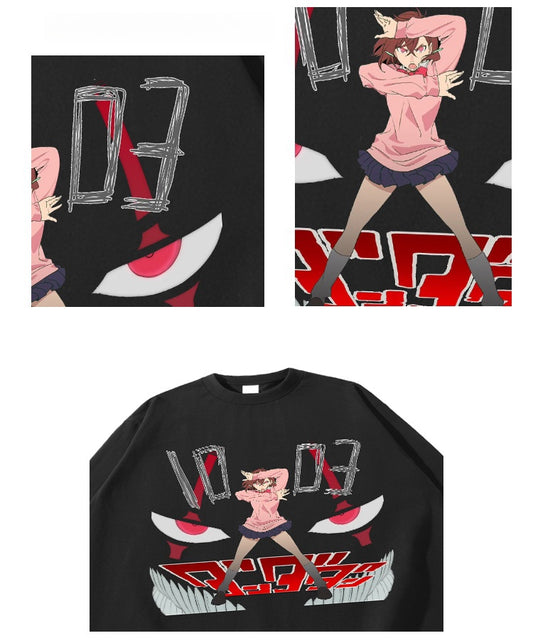 Maglietta a maniche lunghe in puro cotone di Dandadan Momo Ayase Anime