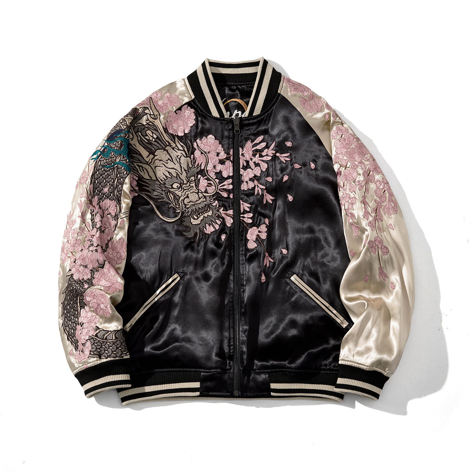 Dragon & Sakura Satin Jacket