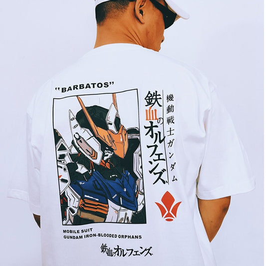 Φορητή φόρμα από καθαρό βαμβάκι Gundam Barbatos Tshirt