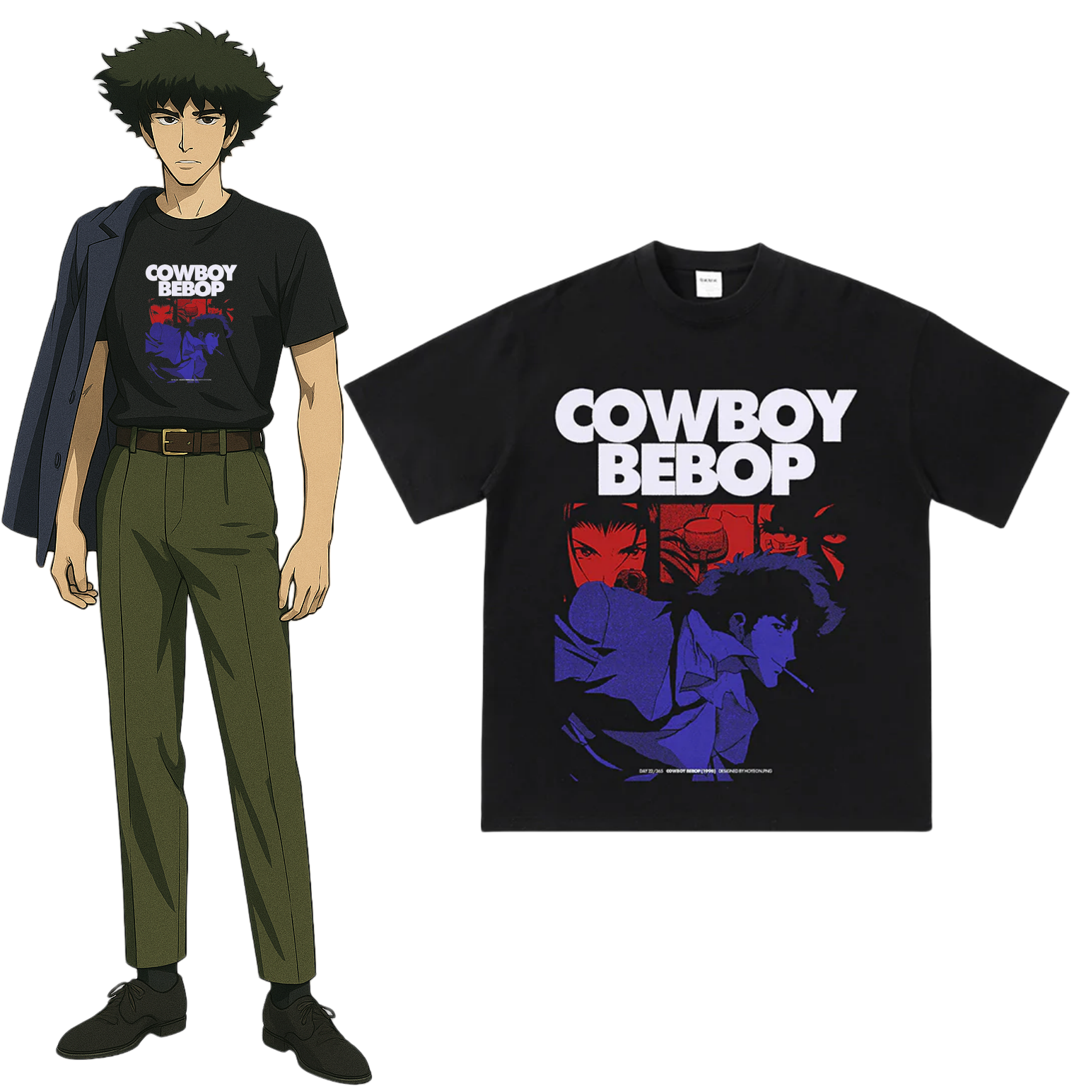 Ren bomull Cowboy Bebop T-shirt