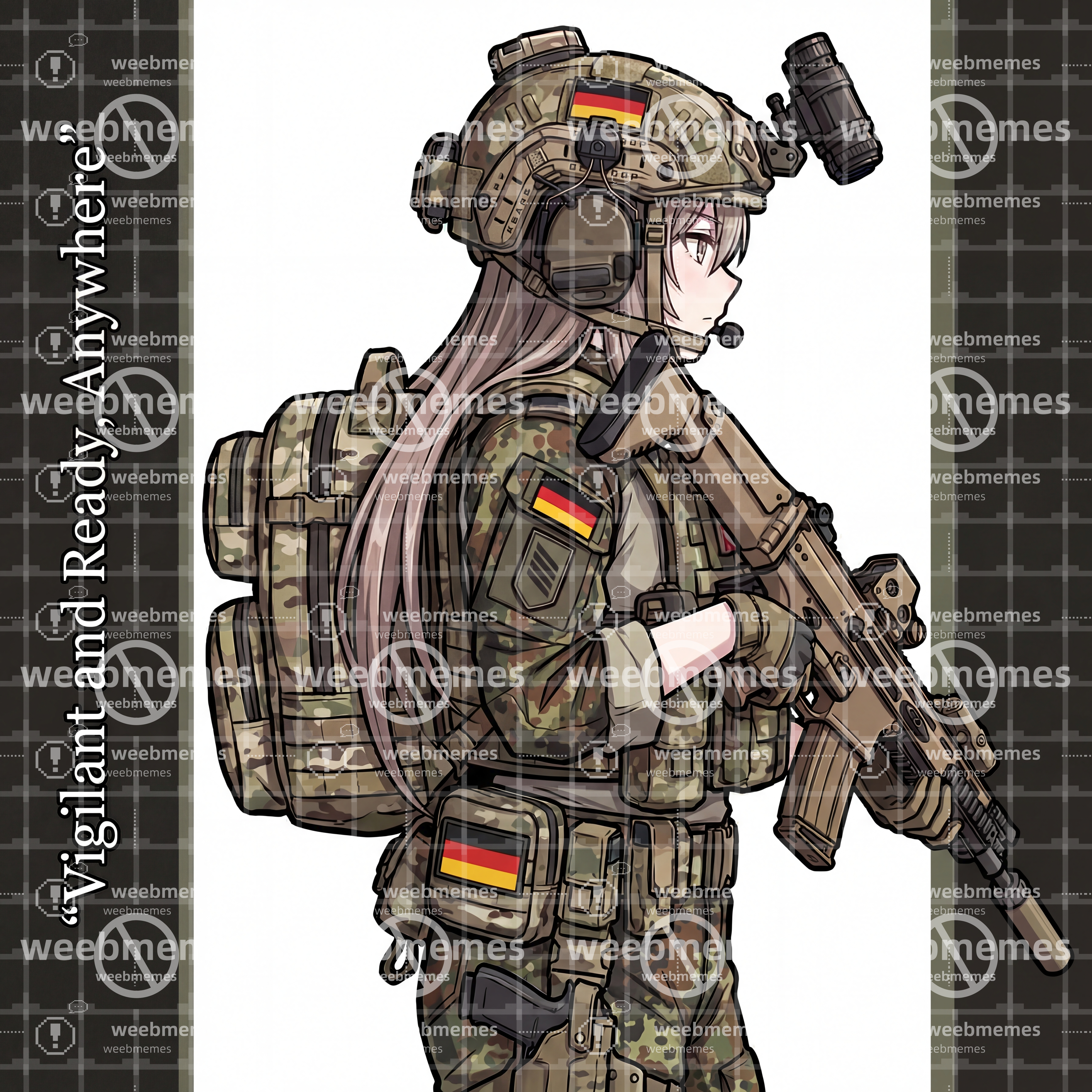 Germany Anime Girl Patch