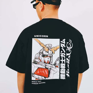 Φορητή φόρμα από καθαρό βαμβάκι Gundam Unicorn Tshirt