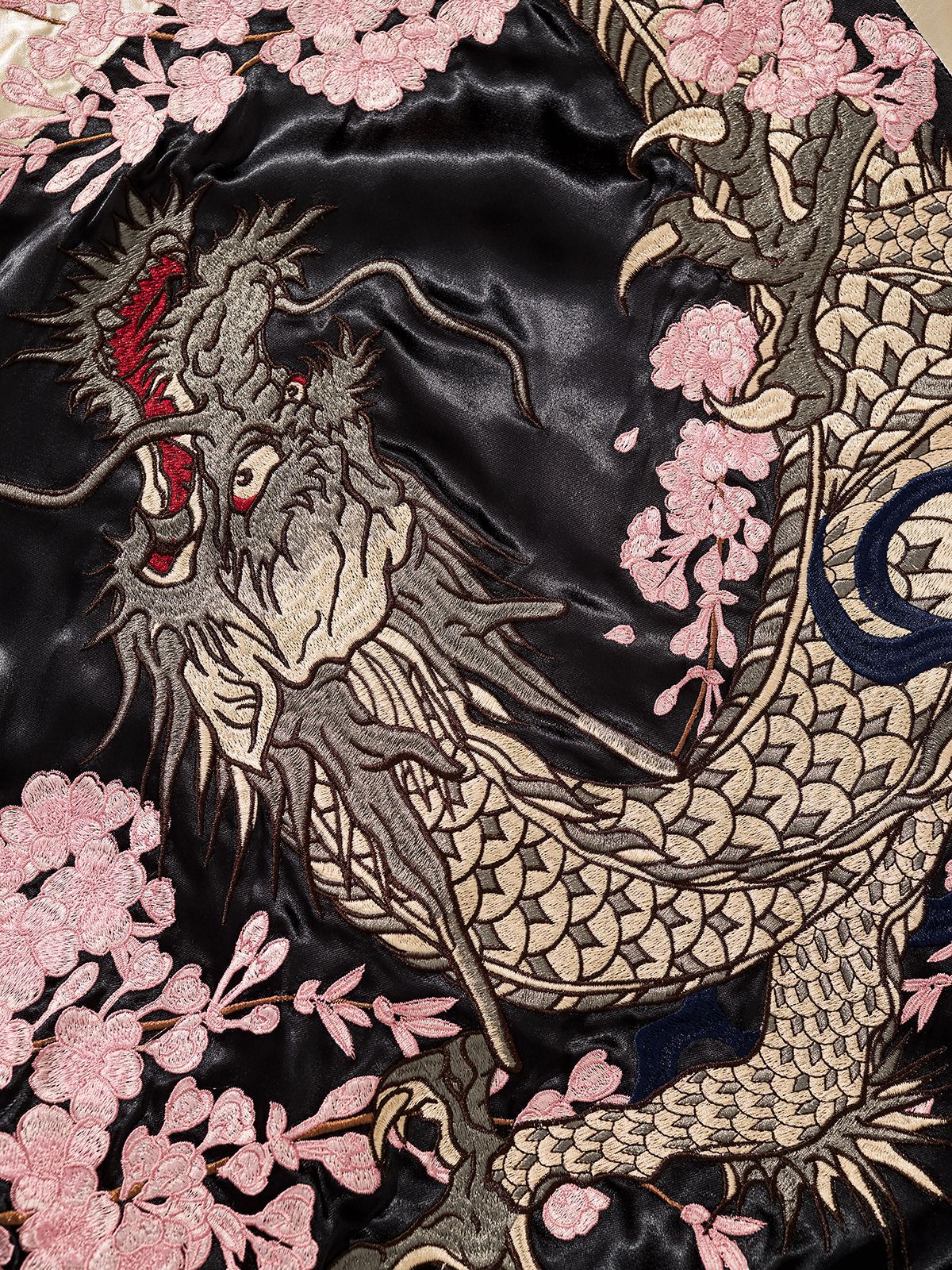 Dragon & Sakura Satin Jacket