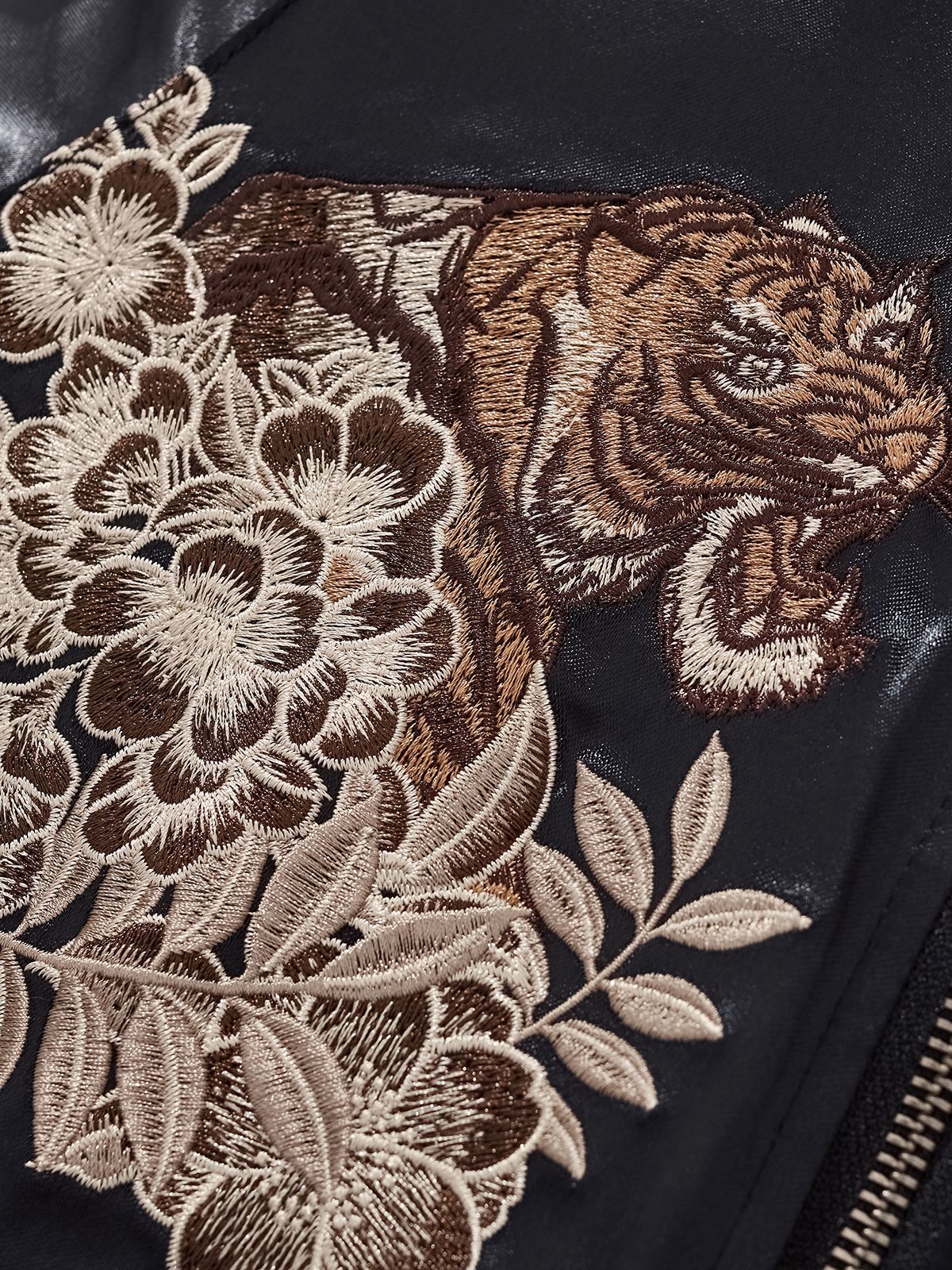 Dragon & Tiger Clash Satin Jacket