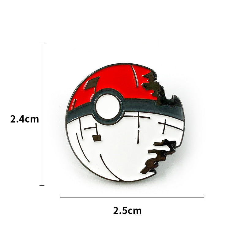 Classic Japanese Anime Spirit Beast Metal Pin Badge