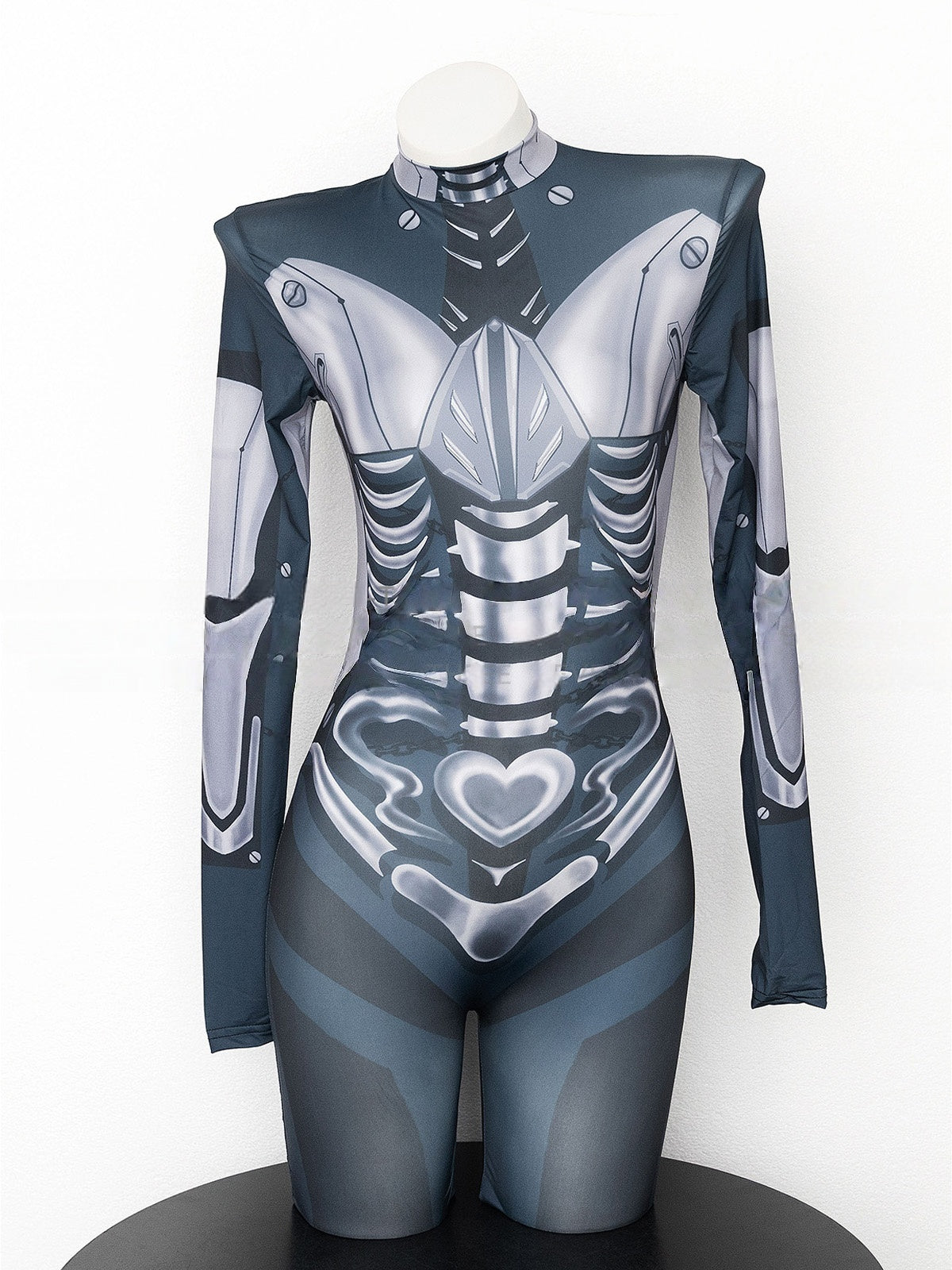 Futuristic Bone Print Bodysuit