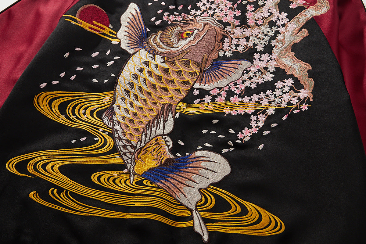 Koi Fish Satin Jacket