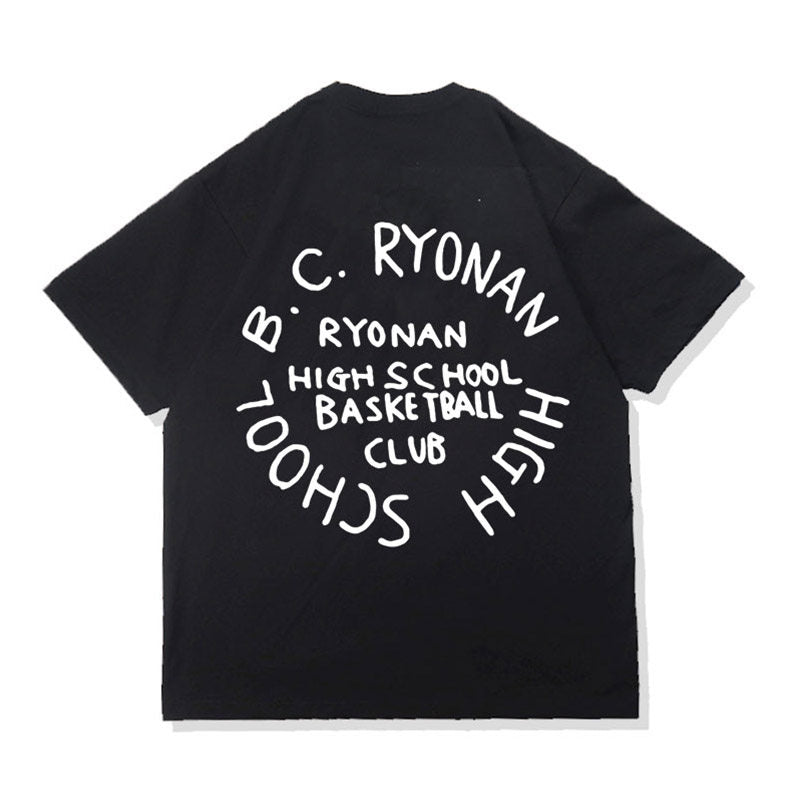 Pure Cotton Slam Dunk Shohoku Basketball Team T-skjorte