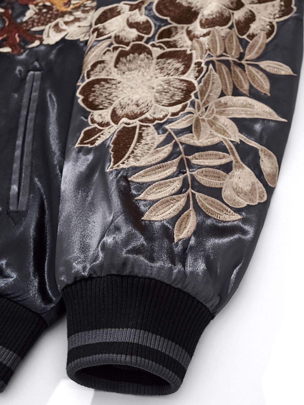 Dragon & Tiger Clash Satin Jacket
