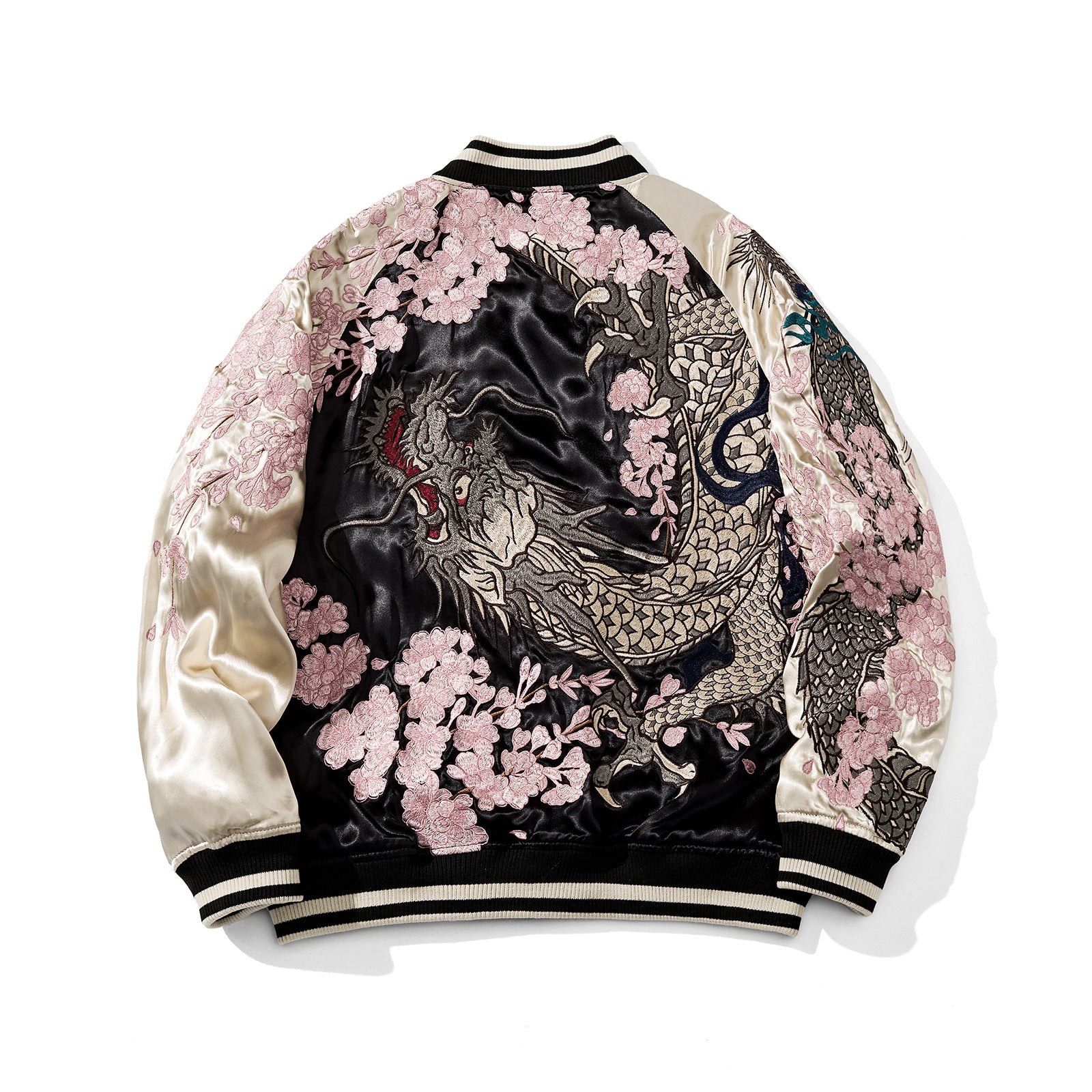 Dragon & Sakura Satin Jacket