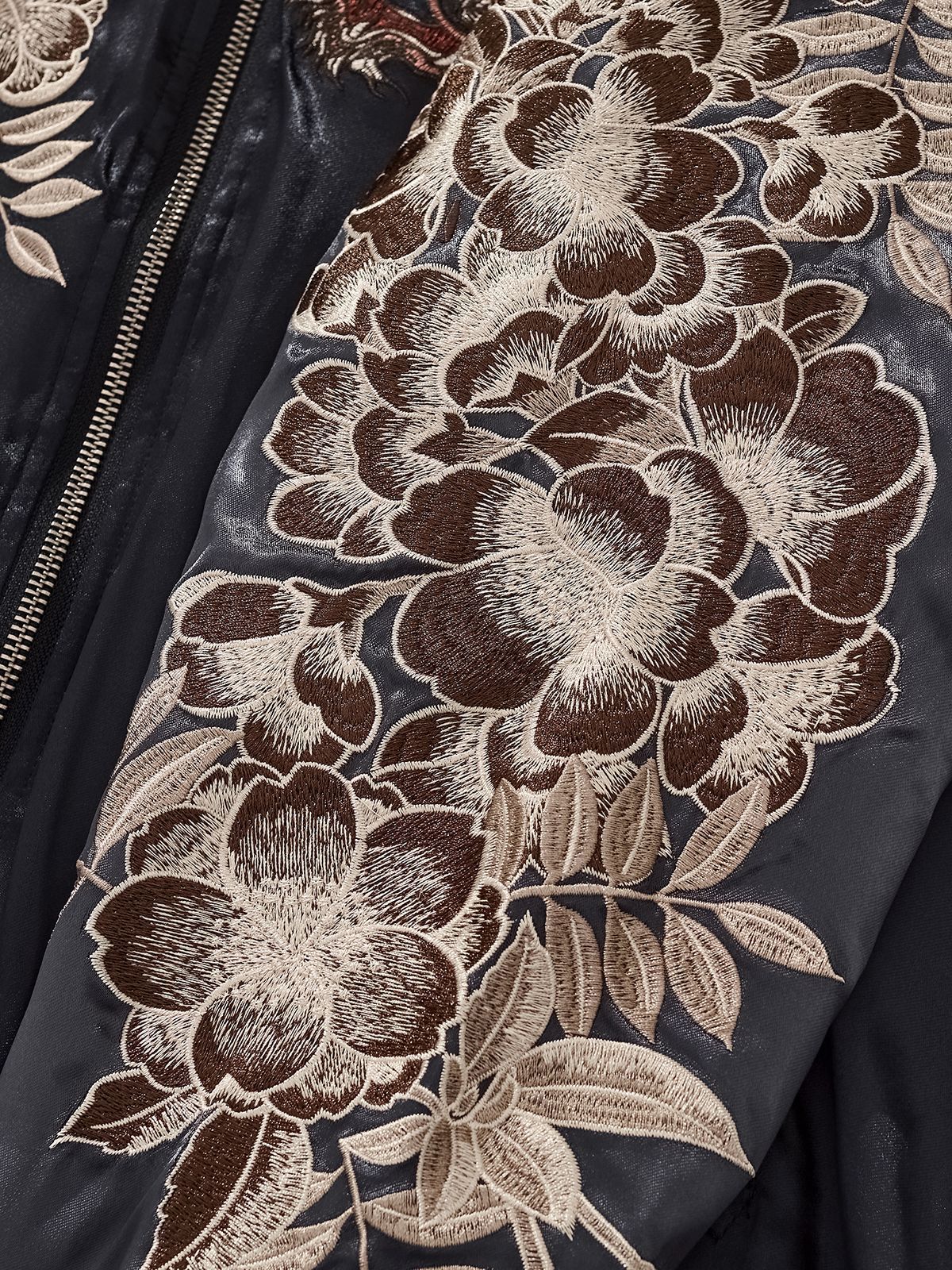 Dragon & Tiger Clash Satin Jacket