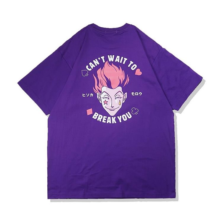 Hunter X Hunter Hisoka T-Shirt aus reiner Baumwolle