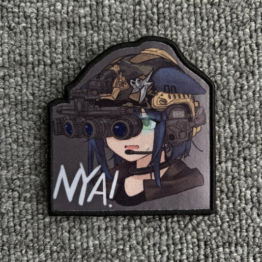 “Nya” Anime Girl Patch