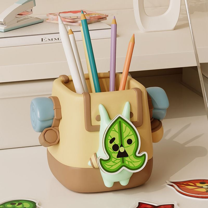 “Yahaha” Korok-Inspired Pen Holder – Desktop Organizer for Stationery & Accessories