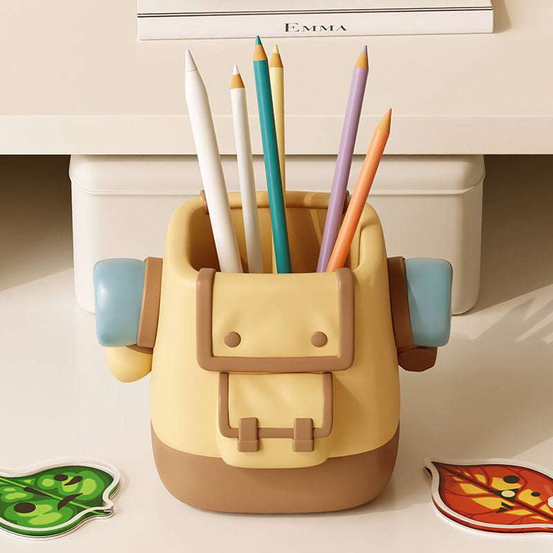 “Yahaha” Korok-Inspired Pen Holder – Desktop Organizer for Stationery & Accessories