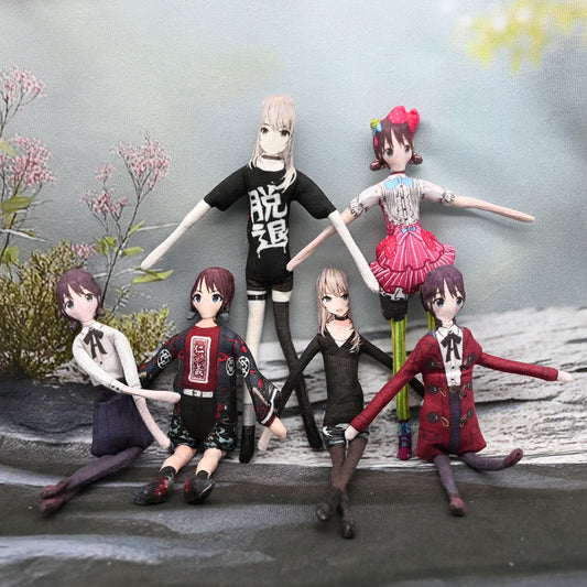 6-in-1 Girls Band Cry Noodle Plush