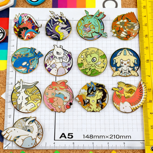 Broche en métal Genshin Furina