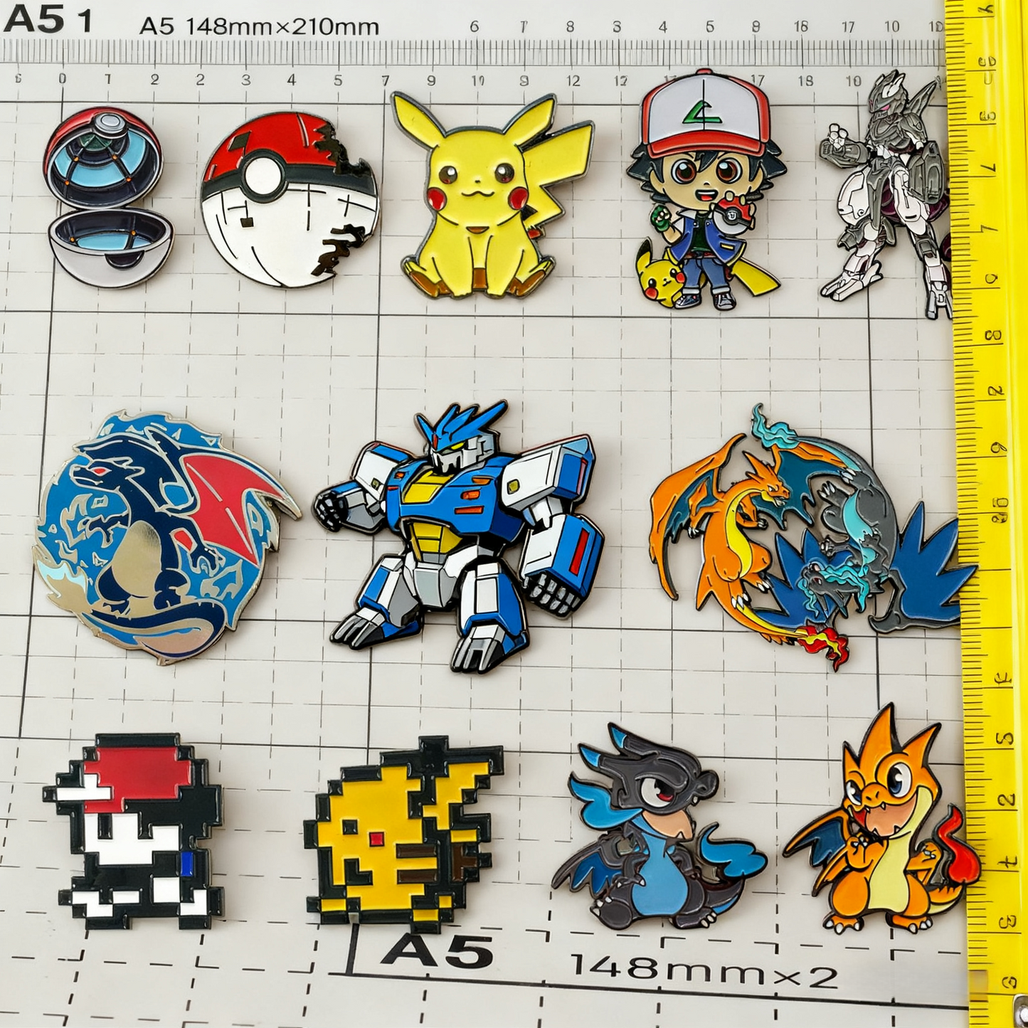 Classic Japanese Anime Spirit Beast Metal Pin Badge
