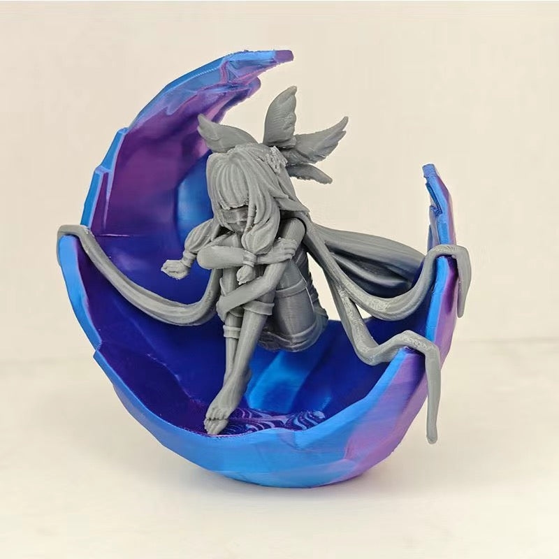 Genshin Colombina Statue of the New Moon 3D Printed Figure