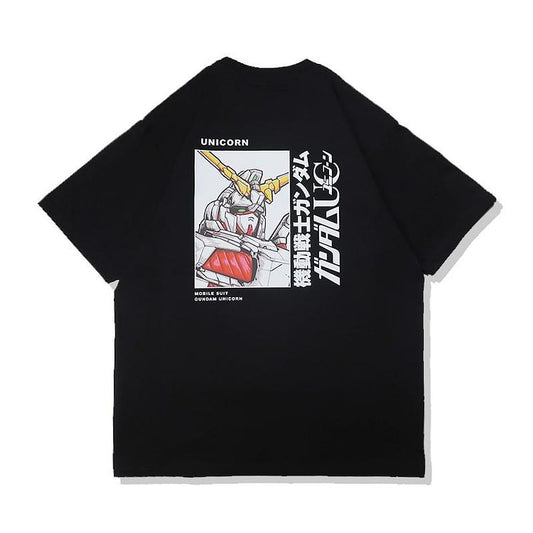 Φορητή φόρμα από καθαρό βαμβάκι Gundam Unicorn Tshirt