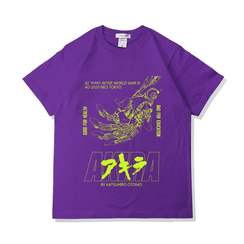 Camiseta vintage Akira de puro algodón