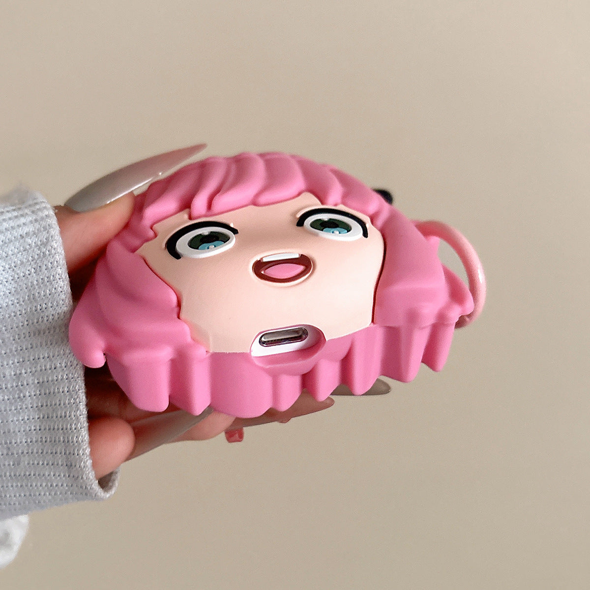 "Pink Peep" Anya AirPods Case