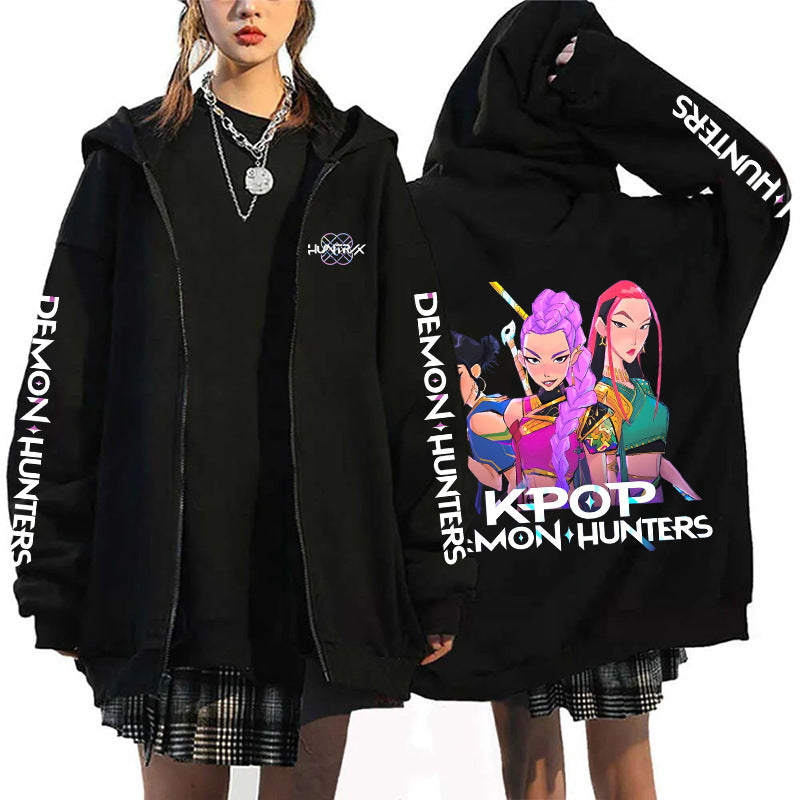 K-Pop Demon Hunters Zip-Up Hoodie Cardigan