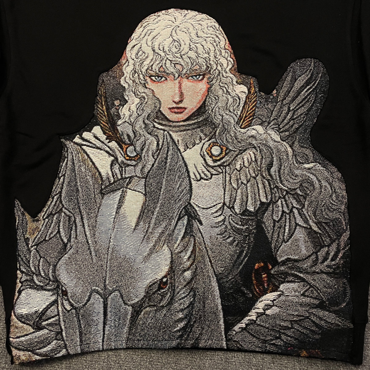 Berserk Griffith besticktes Rundhals-Sweatshirt