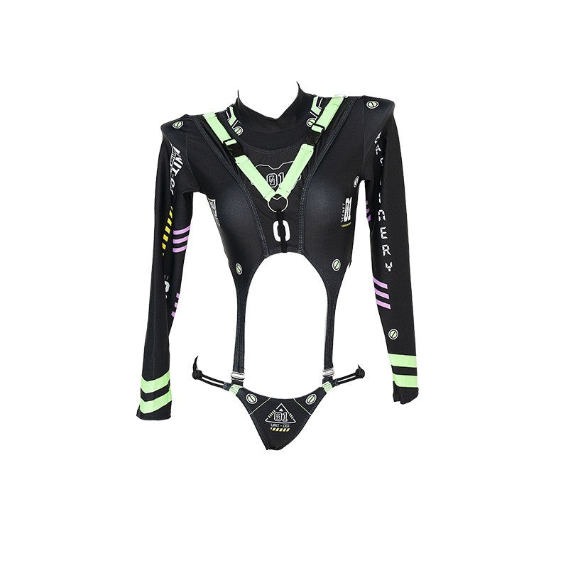 Futuristic Agent 01 Cutout Bodysuit