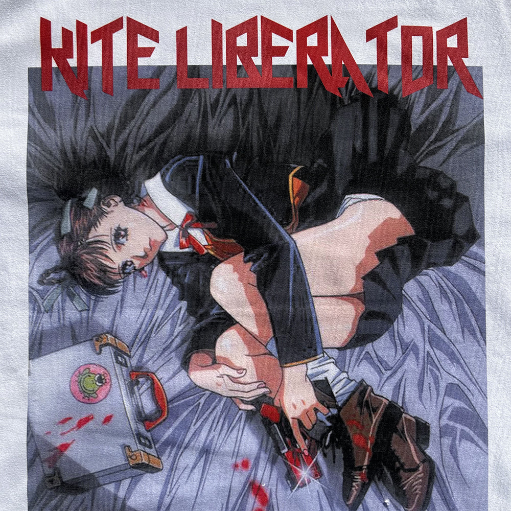 T-Shirt aus reiner Baumwolle mit Akira Cyberpunk Kaneda DTG-Druck