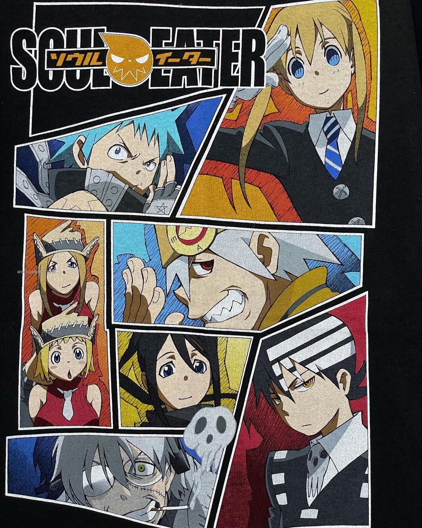 T-shirt imprimé recto verso de l'anime Parasyte