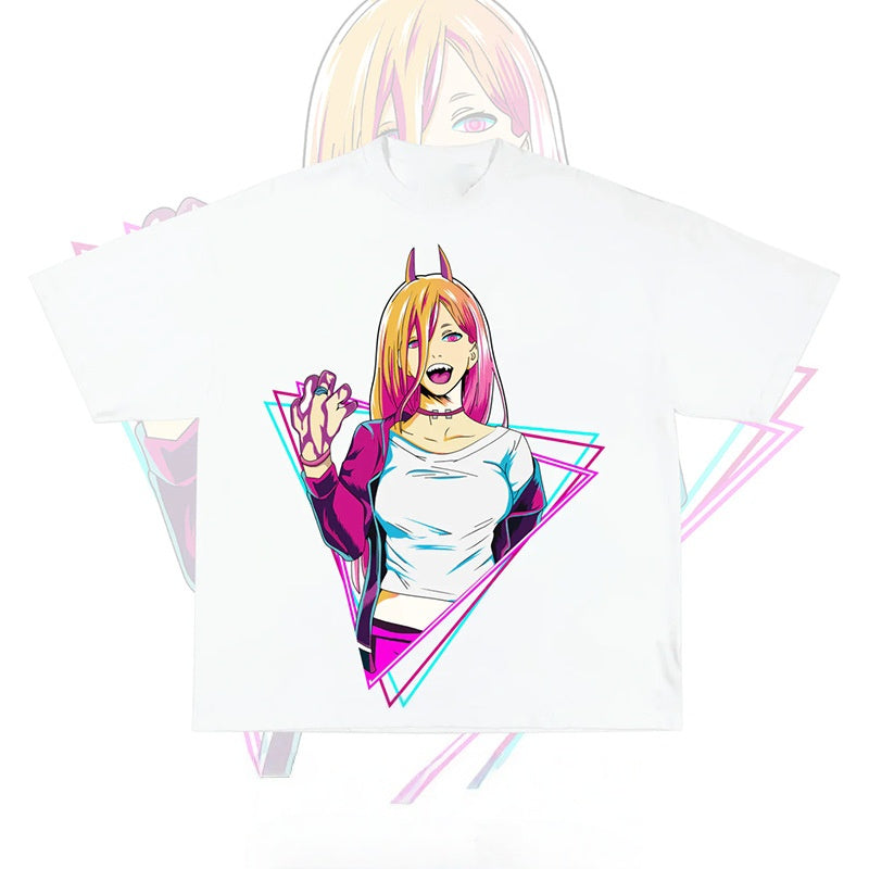 Puur katoenen Dandadan schattig esthetisch T-shirt met lange mouwen