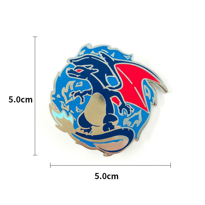 Classic Japanese Anime Spirit Beast Metal Pin Badge