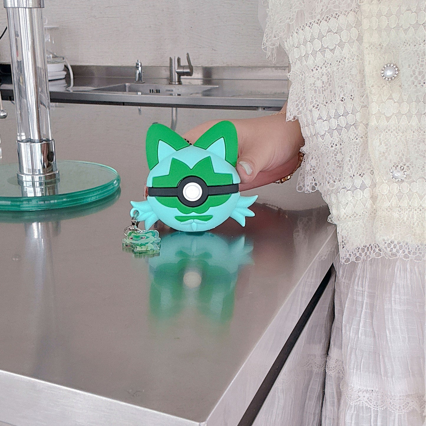 "Forest Pounce" Sprigatito AirPods Case