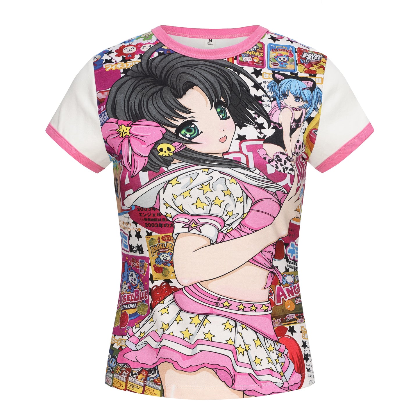 "Showa Dream Pop" Full Graphic Otaku T-Shirt – Vintage Idol Vibes