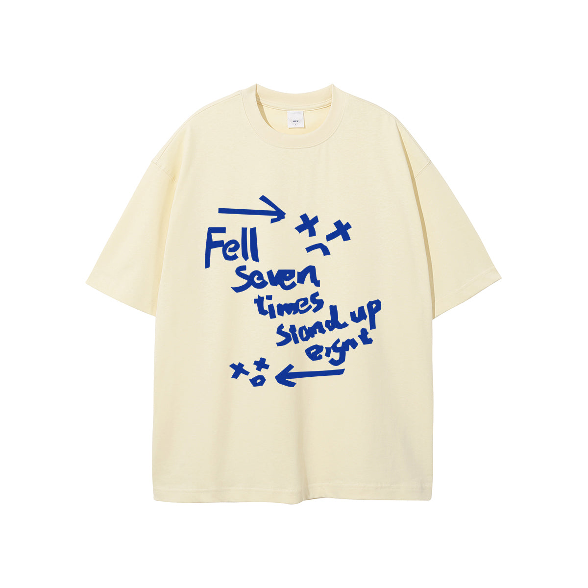 Mädchen-T-Shirt aus reiner Baumwolle mit Bandaufdruck „Cry“