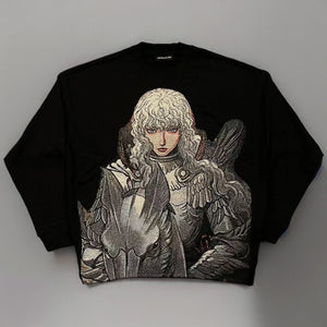 Sweat à capuche gothique à col en fourrure