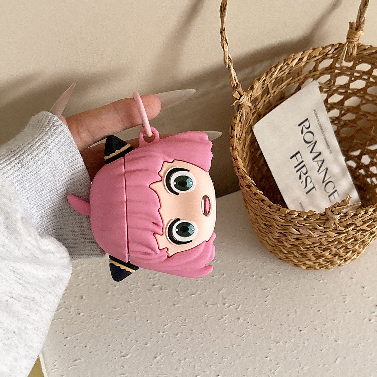 "Pink Peep" Anya AirPods Case