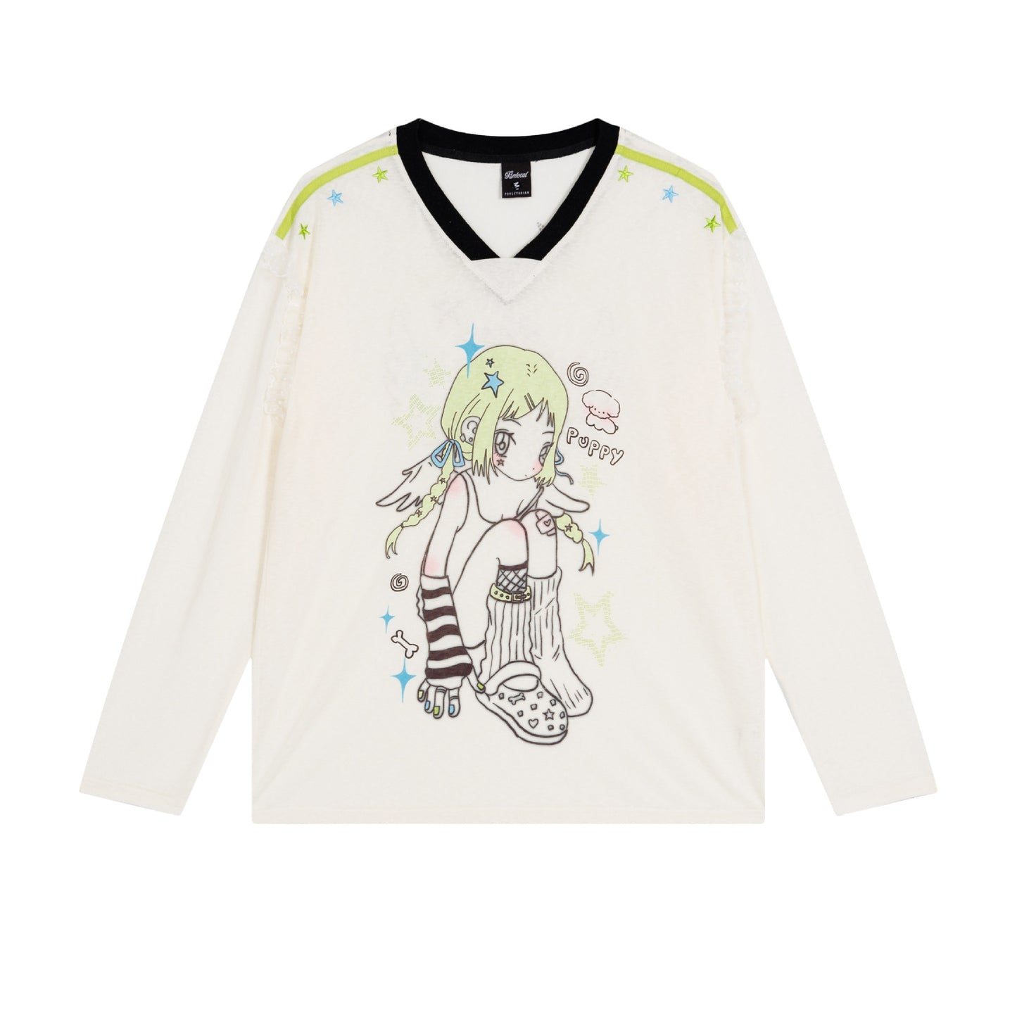 Kawaii Anime Girl Gaphic Long Sleeve T-Shirt